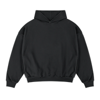 Alltags Essential Hoodie Schwarz - Premium 400GSM Kapuzenpullover für jeden Tag von Gradual Basics