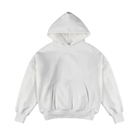 Zum Matterhorn Hoodie Weiss - Ultra-Premium 850GSM Doppelschichtig Kapuzenpullover für Alpin-Wetter