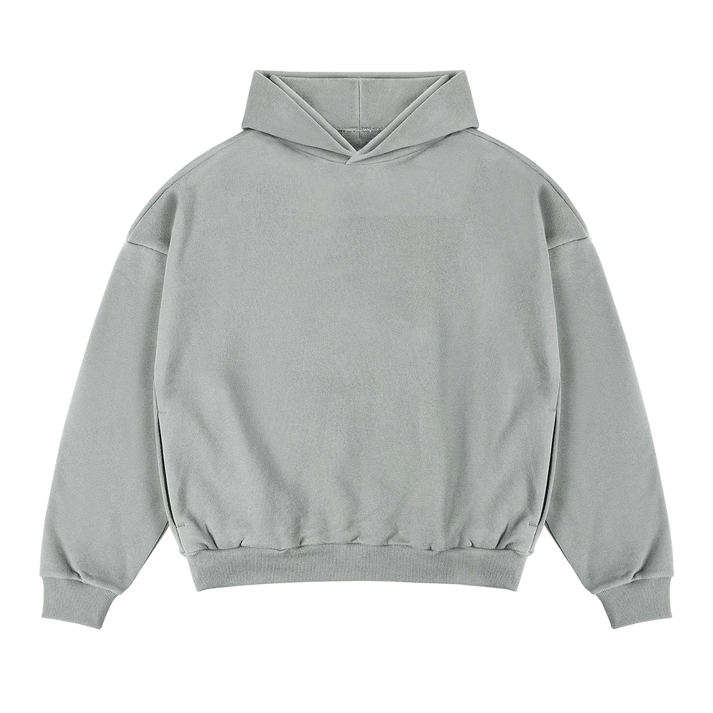 Alltags Essential Hoodie Grau - Premium 400GSM Kapuzenpullover für jeden Tag von Gradual Basics