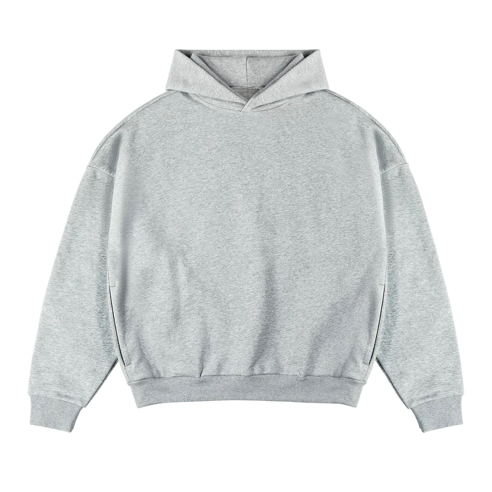 Alltags Essential Hoodie Hellgrau - Premium 400GSM Kapuzenpullover für jeden Tag von Gradual Basics