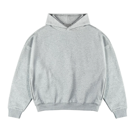 Alltags Essential Hoodie Hellgrau - Premium 400GSM Kapuzenpullover für jeden Tag von Gradual Basics