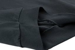French Terry Hoodie Eisen-Grau - Detail Saumbündchen