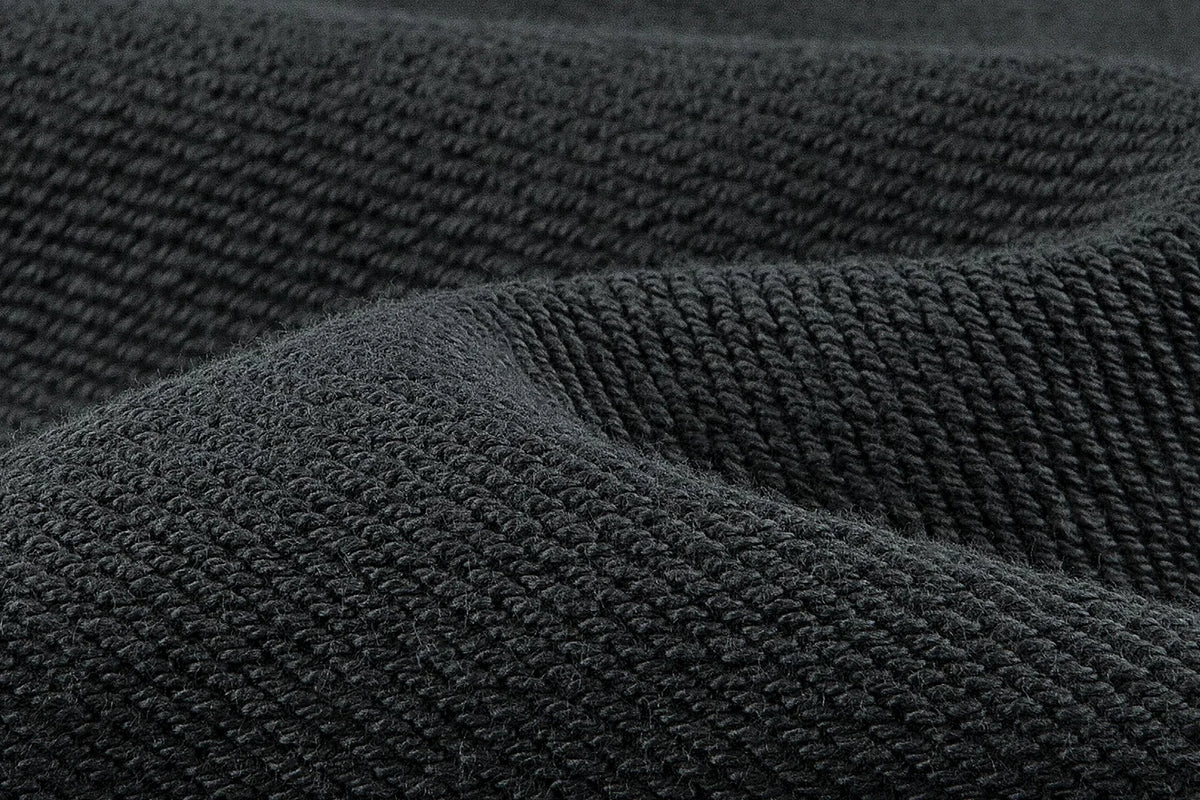 French Terry Hoodie Eisen-Grau - Detail French Terry Stoff aus 100% Baumwolle
