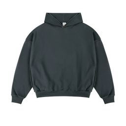 French Terry Hoodie Eisen-Grau - 400GSM Kapuzenpullover aus 100% Baumwolle von Gradual Basics