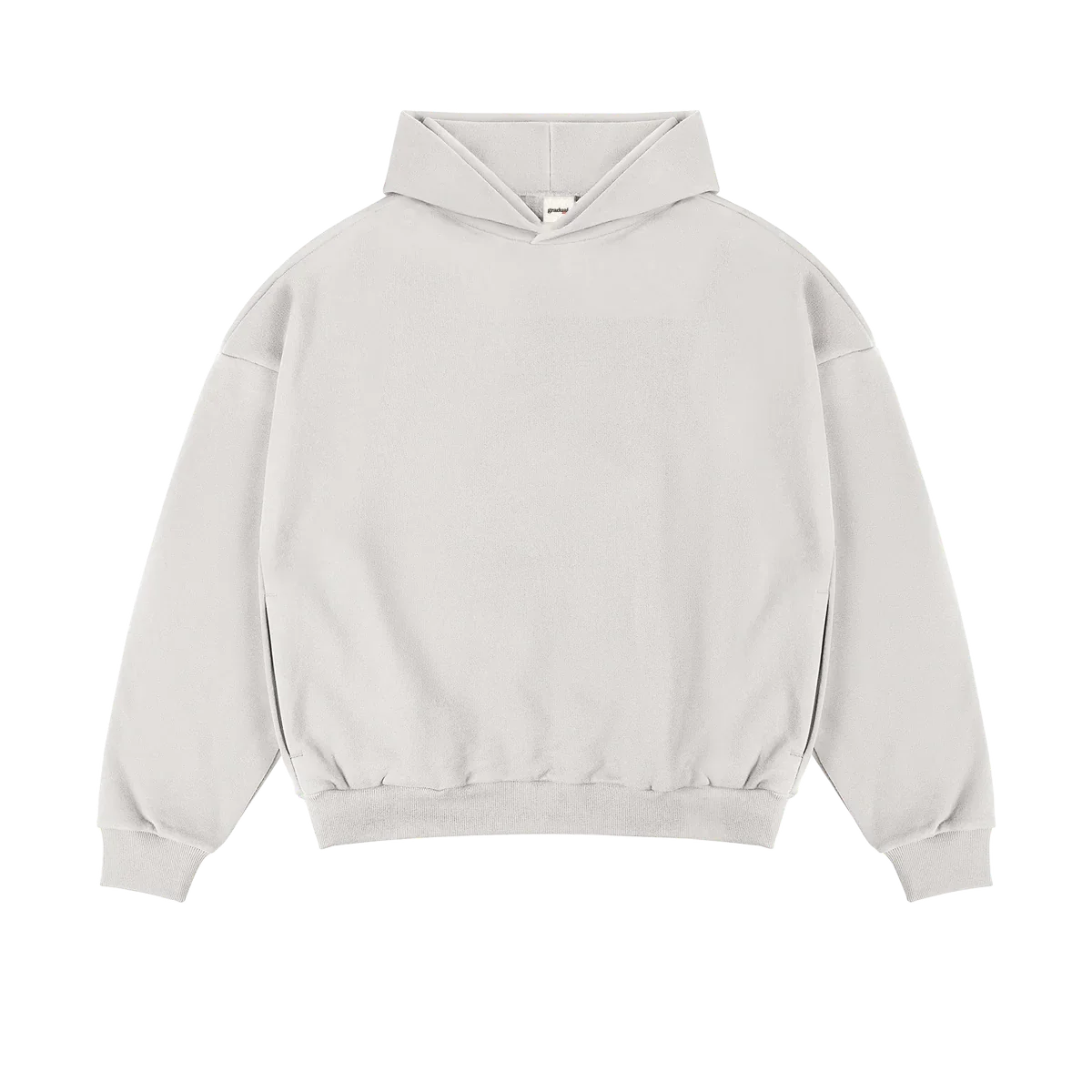French Terry Hoodie Sand-Grau - 400GSM Kapuzenpullover aus 100% Baumwolle von Gradual Basics