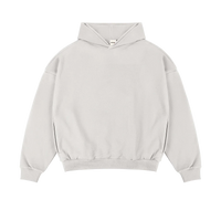 French Terry Hoodie Sand-Grau - 400GSM Kapuzenpullover aus 100% Baumwolle von gradualbasics