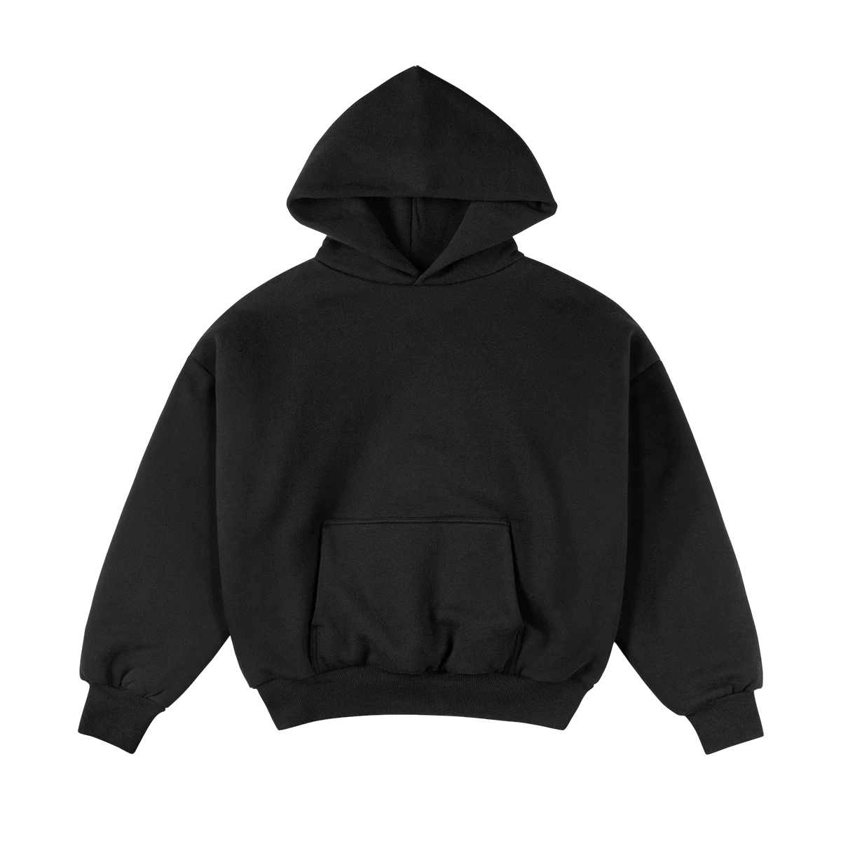 Zum Matterhorn Hoodie Schwarz - Ultra-Premium 850GSM Doppelschichtig Kapuzenpullover für Alpin-Wetter