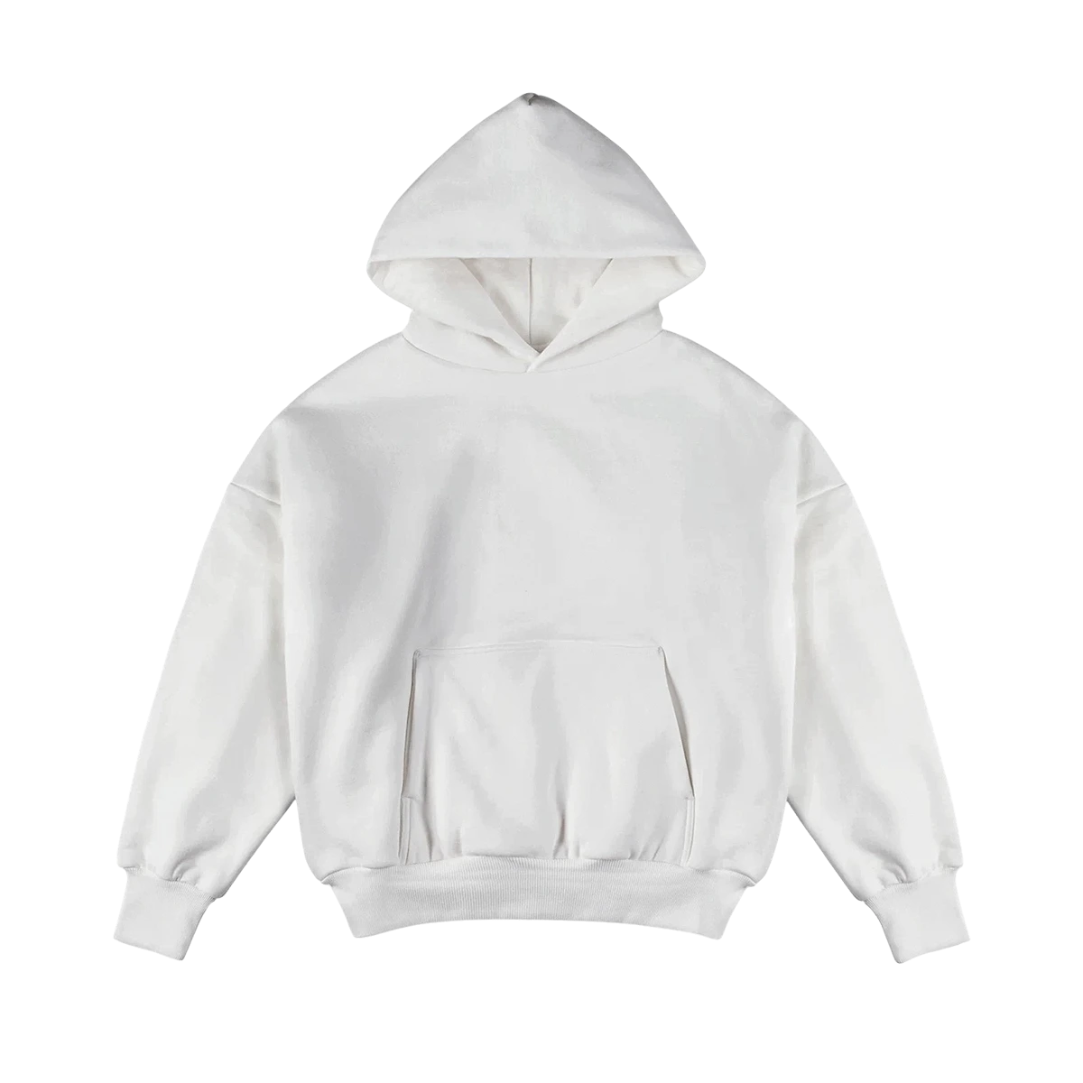 Zum Matterhorn Hoodie Weiss - Ultra-Premium 850GSM Doppelschichtig Kapuzenpullover für Alpin-Wetter